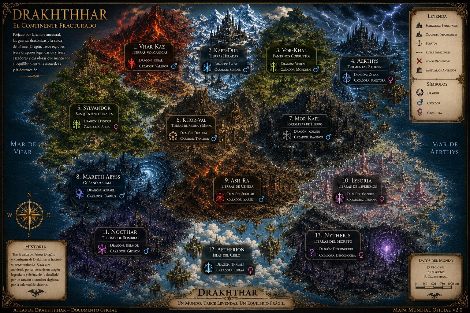 Mapa oficial de Drakhthar