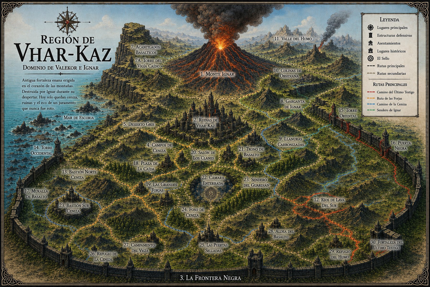 Mapa de Vhar-Kaz