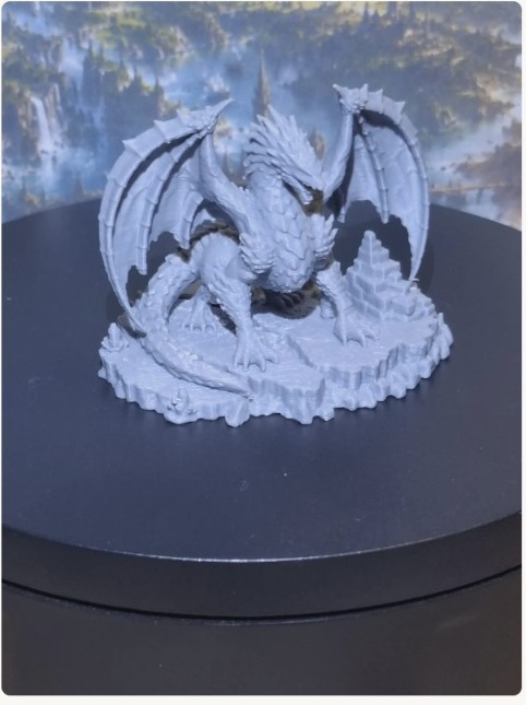 Fantasy dragon — Imperfect piece