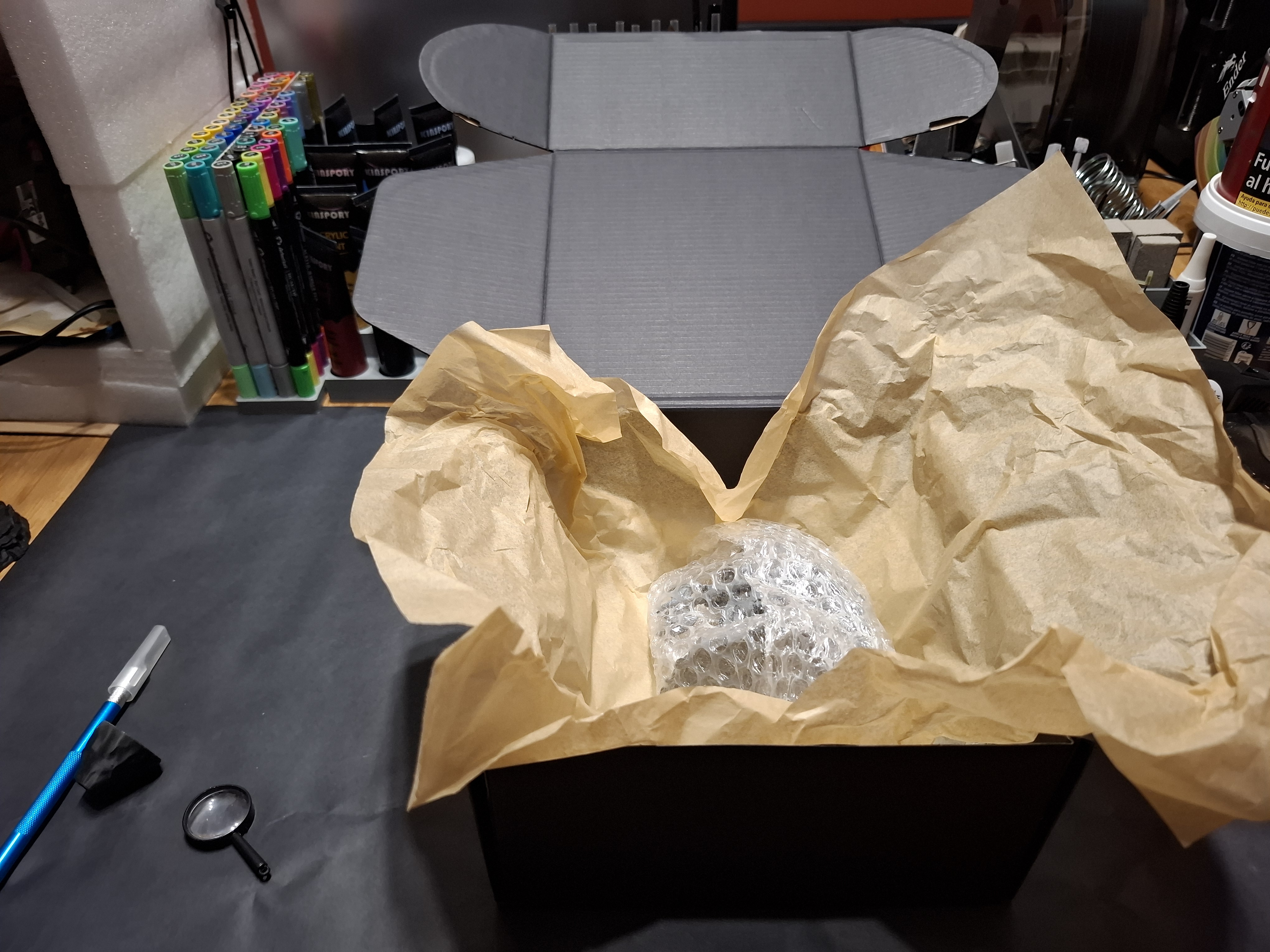 Abriendo la caja