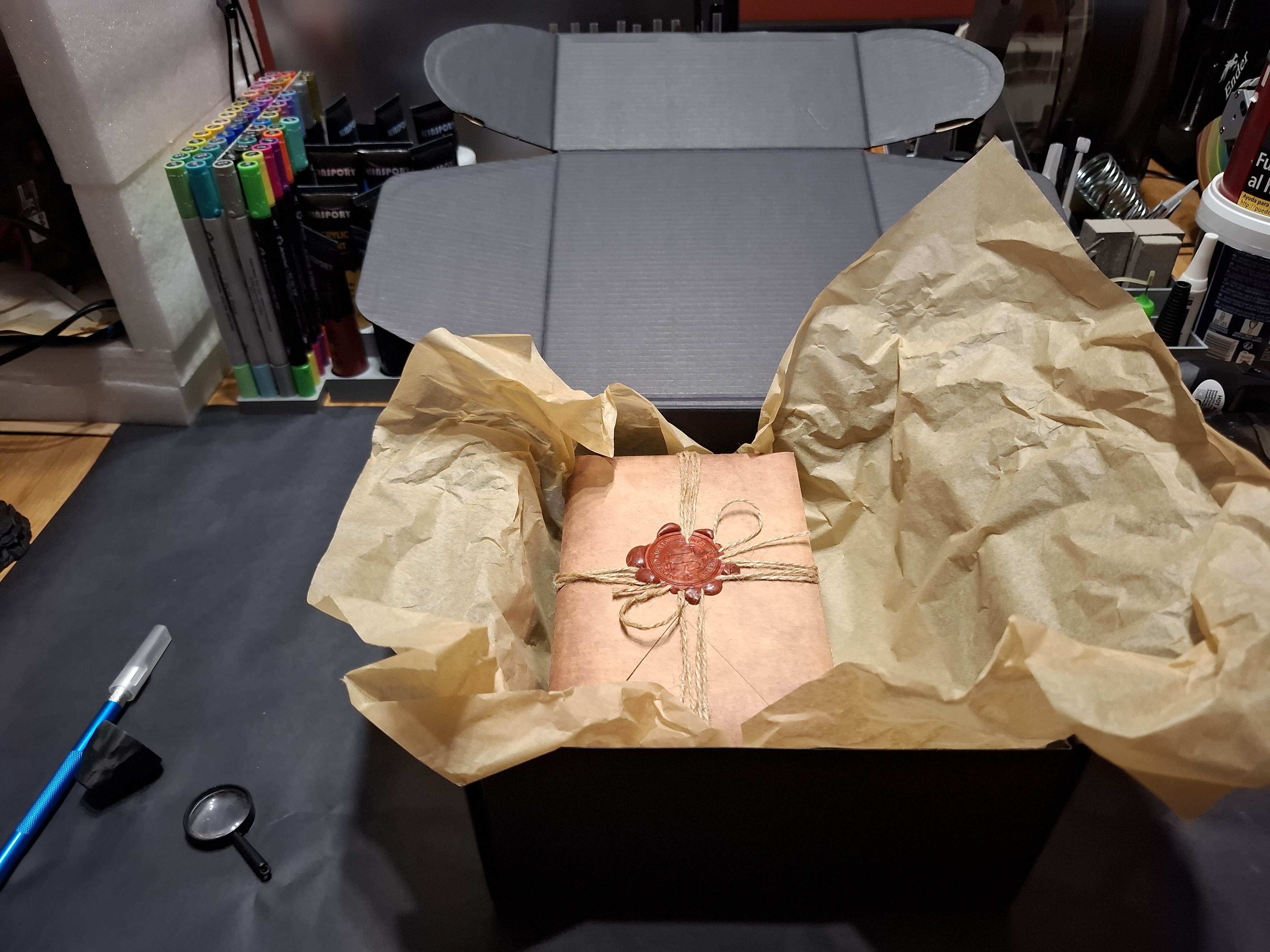 Abriendo la caja